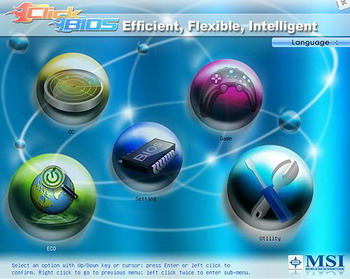 MSI EFI bios ready
